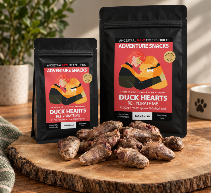 100% Whole Duck Hearts